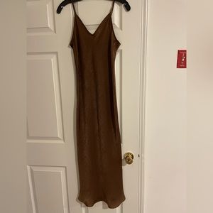Banana republic brown long dress